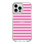 スリムプロテクションケース［ Small Border - Pink ］