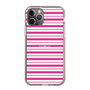 スリムプロテクションケース［ Small Border - Pink ］