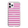 スリムプロテクションケース［ Small Border - Pink ］