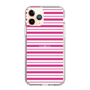 スリムプロテクションケース［ Small Border - Pink ］