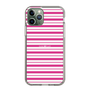 スリムプロテクションケース［ Small Border - Pink ］