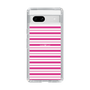 スリムプロテクションケース［ Small Border - Pink ］