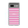 スリムプロテクションケース［ Small Border - Pink ］