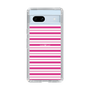 スリムプロテクションケース［ Small Border - Pink ］