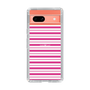 スリムプロテクションケース［ Small Border - Pink ］