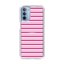 スリムプロテクションケース［ Small Border - Pink ］
