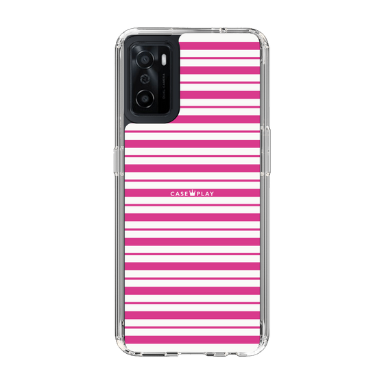 スリムプロテクションケース［ Small Border - Pink ］