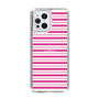 スリムプロテクションケース［ Small Border - Pink ］