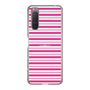スリムプロテクションケース［ Small Border - Pink ］