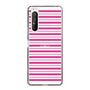 スリムプロテクションケース［ Small Border - Pink ］