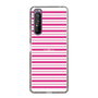 スリムプロテクションケース［ Small Border - Pink ］