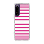 スリムプロテクションケース［ Small Border - Pink ］