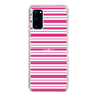スリムプロテクションケース［ Small Border - Pink ］