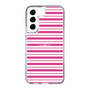 スリムプロテクションケース［ Small Border - Pink ］