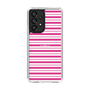 スリムプロテクションケース［ Small Border - Pink ］