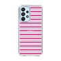 スリムプロテクションケース［ Small Border - Pink ］
