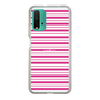 スリムプロテクションケース［ Small Border - Pink ］