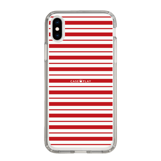 スリムプロテクションケース［ Small Border - Red ］