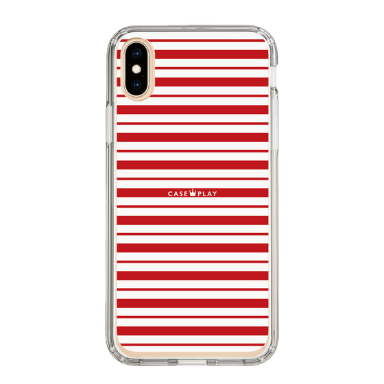 スリムプロテクションケース［ Small Border - Red ］