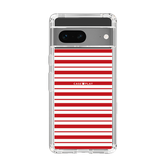 スリムプロテクションケース［ Small Border - Red ］