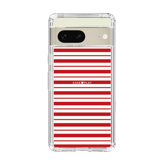 スリムプロテクションケース［ Small Border - Red ］