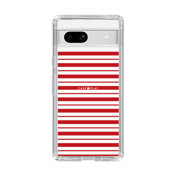 スリムプロテクションケース［ Small Border - Red ］