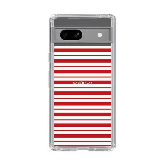 スリムプロテクションケース［ Small Border - Red ］