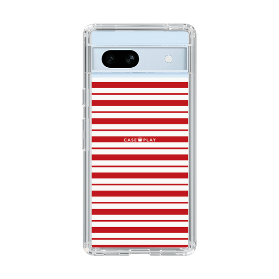 スリムプロテクションケース［ Small Border - Red ］