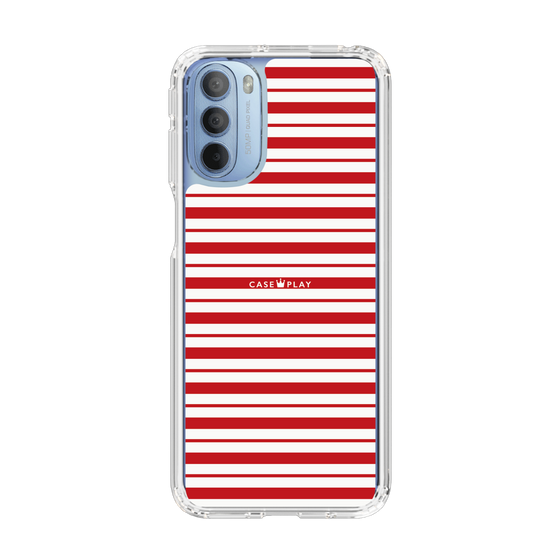 スリムプロテクションケース［ Small Border - Red ］