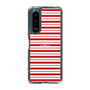 スリムプロテクションケース［ Small Border - Red ］