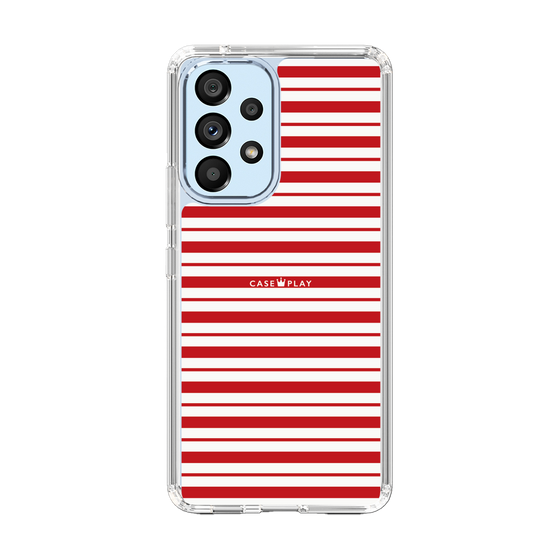 スリムプロテクションケース［ Small Border - Red ］
