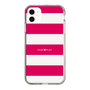 スリムプロテクションケース［ Big Border - Pink ］