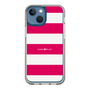 スリムプロテクションケース［ Big Border - Pink ］