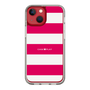 スリムプロテクションケース［ Big Border - Pink ］