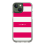 スリムプロテクションケース［ Big Border - Pink ］