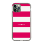 スリムプロテクションケース［ Big Border - Pink ］