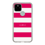 スリムプロテクションケース［ Big Border - Pink ］
