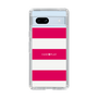 スリムプロテクションケース［ Big Border - Pink ］