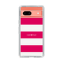スリムプロテクションケース［ Big Border - Pink ］