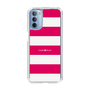 スリムプロテクションケース［ Big Border - Pink ］
