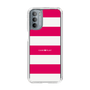 スリムプロテクションケース［ Big Border - Pink ］