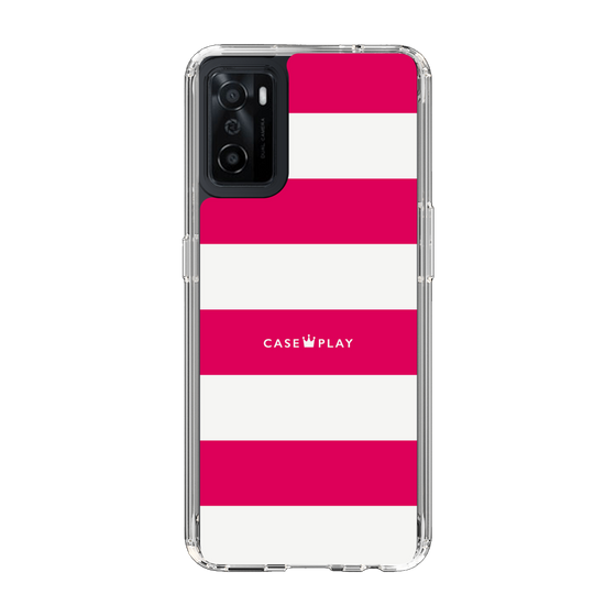 スリムプロテクションケース［ Big Border - Pink ］