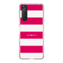 スリムプロテクションケース［ Big Border - Pink ］