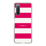 スリムプロテクションケース［ Big Border - Pink ］