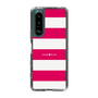 スリムプロテクションケース［ Big Border - Pink ］