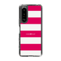 スリムプロテクションケース［ Big Border - Pink ］