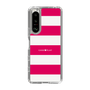 スリムプロテクションケース［ Big Border - Pink ］