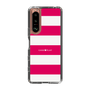 スリムプロテクションケース［ Big Border - Pink ］