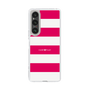 スリムプロテクションケース［ Big Border - Pink ］