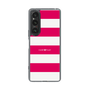 スリムプロテクションケース［ Big Border - Pink ］